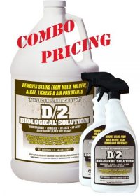 D/2 Bio Combo - 1 Gallon & 2 Quart (each 32 oz) Reusable Spray Bottles