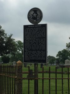 Historic Wharton Cemetery in Texas