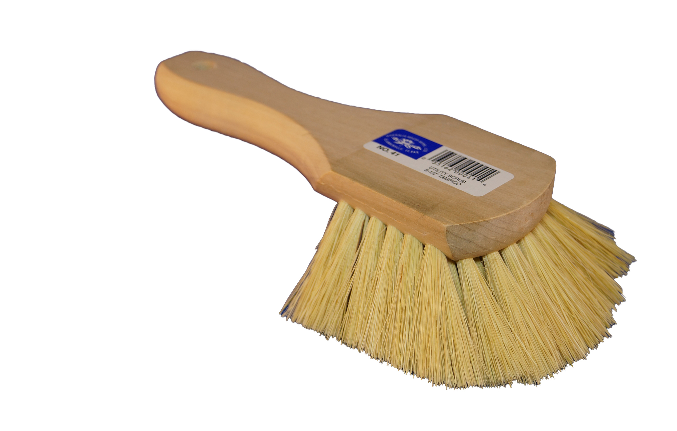 Weiler 8-Inch Hand-Held Utility Scrub Brush, with White Tampico Bristles -  9001262