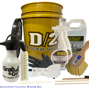 Gravestone Cleaning Kit Master (1 Gallon & 2 Quarts of D/2 Biological Solution)