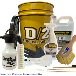 Gravestone Cleaning Kit Professional (1 Gallon and 1 Quart of D/2 Biological Solution)