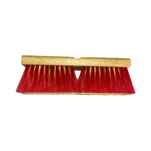 10" Red & Cream Plastic Stucco Applicator Brush #2710