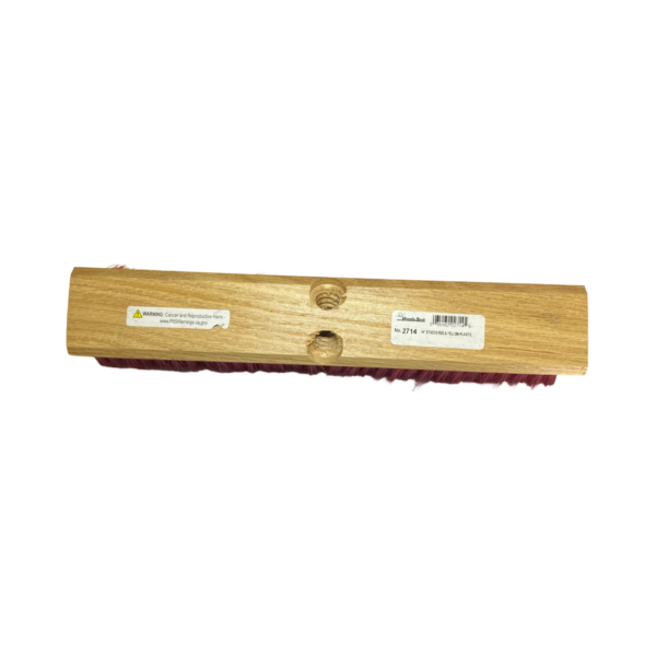 14" Red & Cream Plastic Stucco Applicator Brush #2714 - Image 2