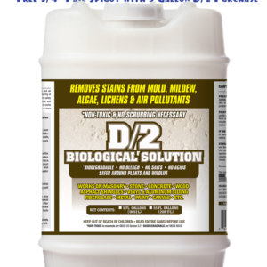 D/2 Biological Solution - 5 Gallon Size with Free 3/4" Spigot