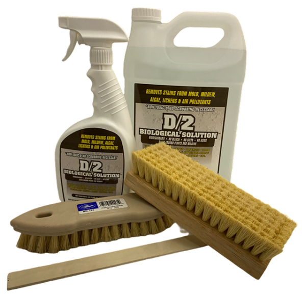 Veteran 50 Headstone Cleaning Kit (1 Gallon & 1 Quart of D/2 Biological Solution)