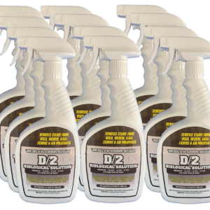 D/2 Biological Solution 12 Quart Case (Each 32oz Reusable Spray Bottles)