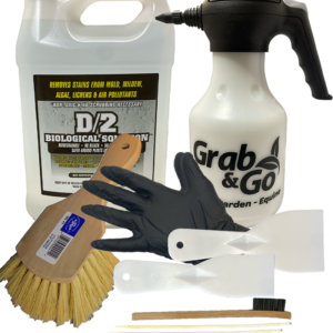 Gravestone Cleaning Kit Junior with Fender Brush (1 Gallon of D/2 Biological Solution)