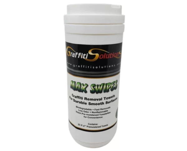 Max Swipes Graffiti Remover Towelettes Tube