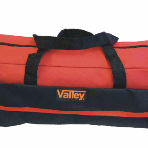 2 POCKET 16″ NYLON TOOL BAG, RED/BLACK